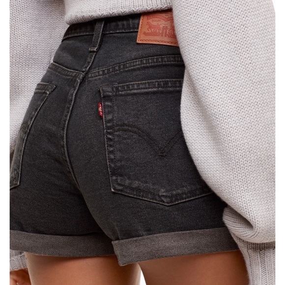 Levi’s | Wedgie Shorts Beat Remix High Waist Black - Picture 8 of 8